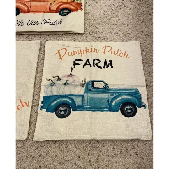 3 Fall Autumn Room Sofa Car Decorative Throw Pillow Case Cushion Cover 16” X 16” - Picture 4 of 5